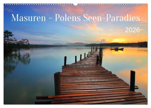 Masuren - Polens Seen-Paradies (Wandkalender 2026 DIN A2 quer), CALVENDO Monatskalender