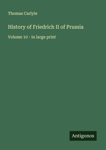 History of Friedrich II of Prussia