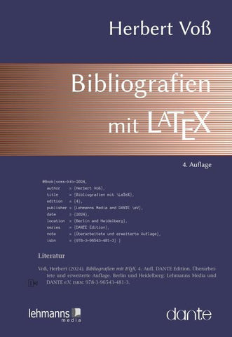 Bibliografien mit LaTeX
