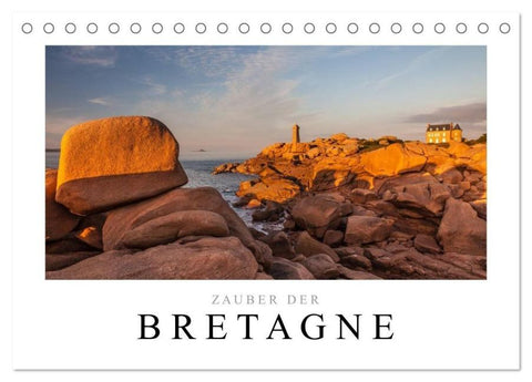 Bretagne - Zauber der Côte de Granit Rose (Tischkalender 2026 DIN A5 quer), CALVENDO Monatskalender