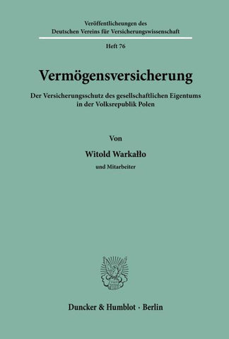 Vermögensversicherung.