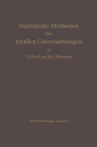 Statistische Methoden bei textilen Untersuchungen