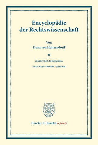 Encyclopädie der Rechtswissenschaft