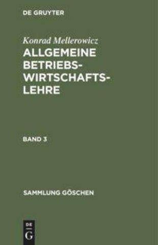 Allgemeine Betriebswirtschaftslehre. Band 3