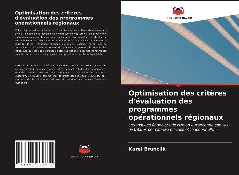 Optimisation des critères d'évaluation des programmes opérationnels régionaux