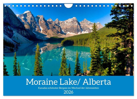 Moraine Lake, Alberta/ Kanada (Wandkalender 2026 DIN A4 quer), CALVENDO Monatskalender