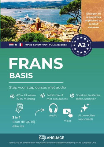 Frans A2 basis: Stap voor stap cursus met audio (Frans leren voor volwassenen)