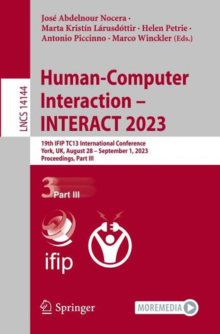 Human-Computer Interaction – INTERACT 2023