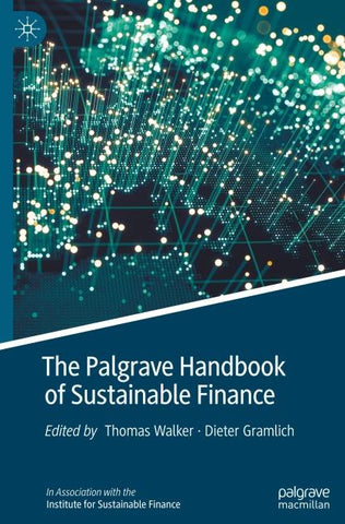 The Palgrave Handbook of Sustainable Finance