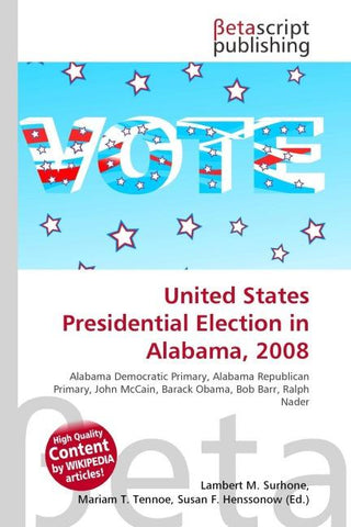 United States Presidential Election in Alabama, 2008
