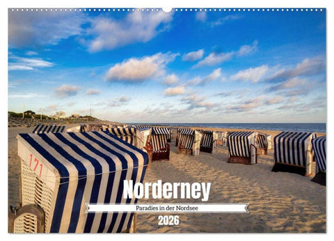 Norderney Paradies in der Nordsee (Wandkalender 2026 DIN A2 quer), CALVENDO Monatskalender