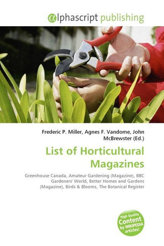 List of Horticultural Magazines