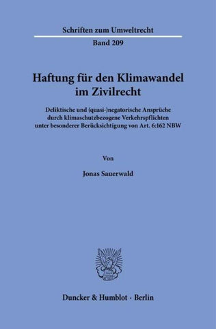Haftung für den Klimawandel im Zivilrecht