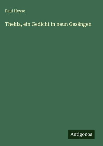 Thekla, ein Gedicht in neun Gesängen