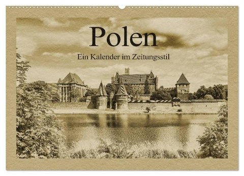 Polen - Ein Kalender im Zeitungsstil (Wandkalender 2026 DIN A2 quer), CALVENDO Monatskalender