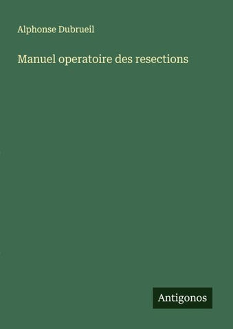 Manuel operatoire des resections