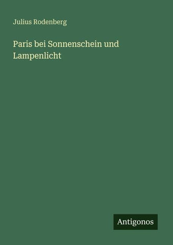 Paris bei Sonnenschein und Lampenlicht