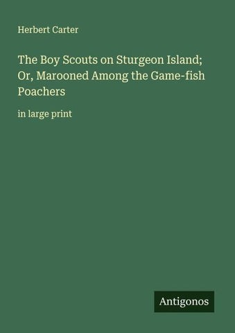 The Boy Scouts on Sturgeon Island; Or, Marooned Among the Game-fish Poachers