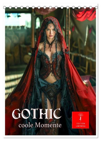 Gothic coole Momente (Tischkalender 2026 DIN A5 hoch), CALVENDO Monatskalender