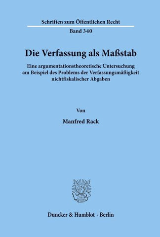 Die Verfassung als Maßstab.