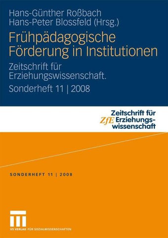 Frühpädagogische Förderung in Institutionen