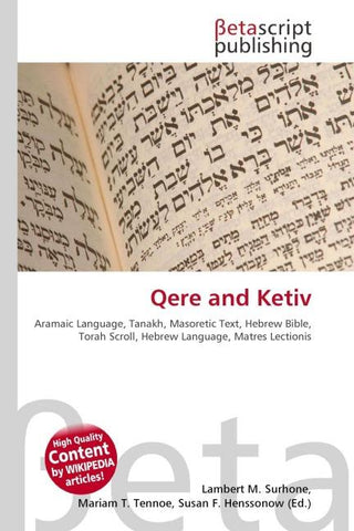 Qere and Ketiv