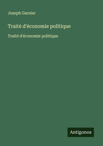 Traité d'économie politique