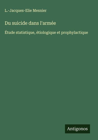 Du suicide dans l'armée