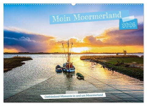 Moin Moormerland (Wandkalender 2026 DIN A2 quer), CALVENDO Monatskalender
