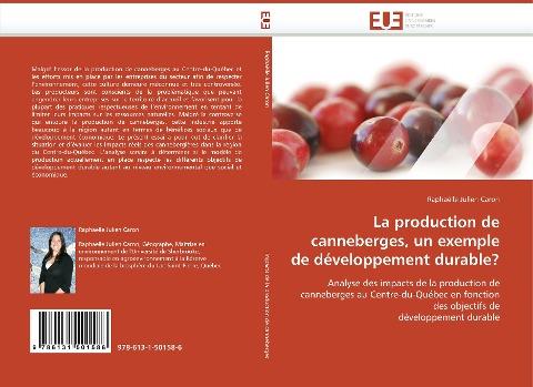 La production de canneberges, un exemple de développement durable?