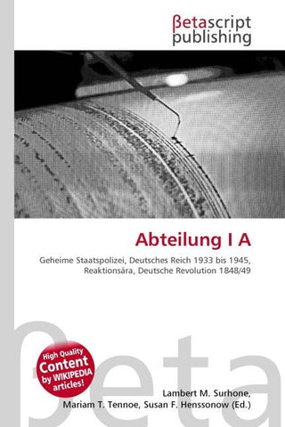 Abteilung I A