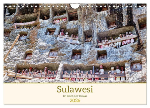 Sulawesi Im Reich der Torajas (Wandkalender 2026 DIN A4 quer), CALVENDO Monatskalender
