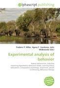 Experimental analysis of behavior