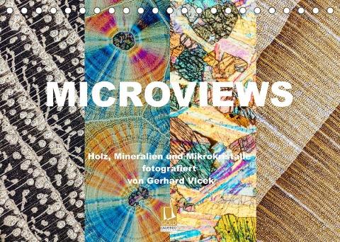 Microviews - Holz, Mineralien und Mikrokristalle (Tischkalender 2023 DIN A5 quer)