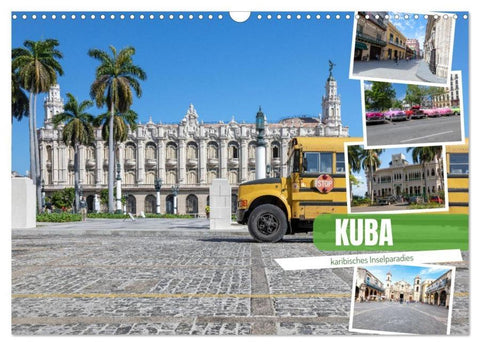 Kuba - karibisches Inselparadies (Wandkalender 2026 DIN A3 quer), CALVENDO Monatskalender