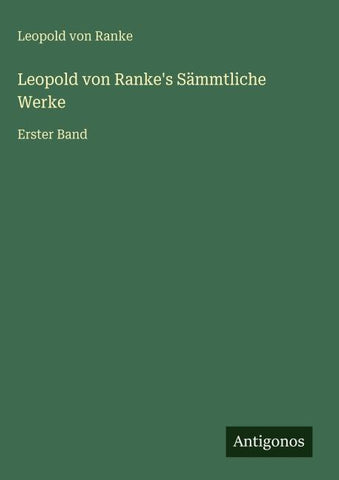 Leopold von Ranke's Sämmtliche Werke