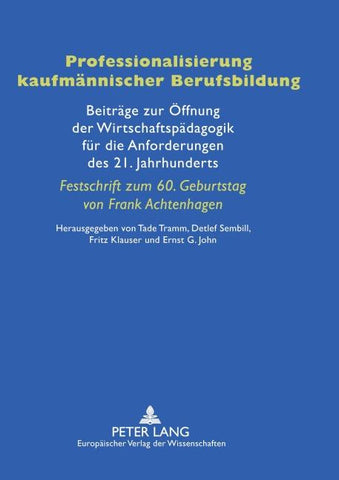 Professionalisierung kaufmännischer Berufsbildung
