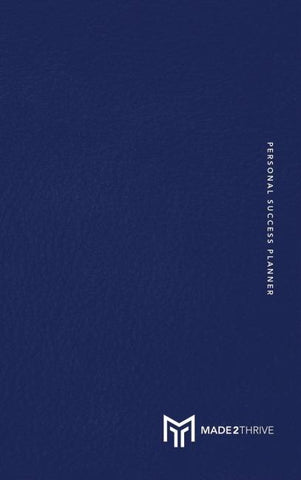 Made2Thrive Personal Success Planner