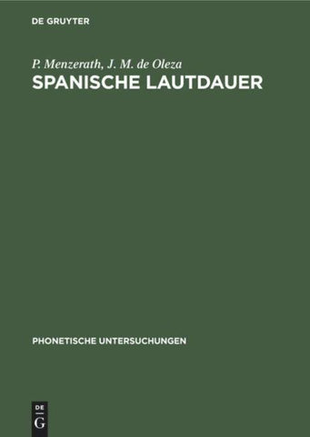 Spanische Lautdauer