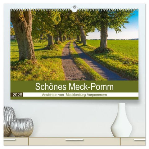 Schönes Meck-Pomm (hochwertiger Premium Wandkalender 2026 DIN A2 quer), Kunstdruck in Hochglanz