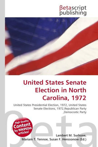 United States Senate Election in North Carolina, 1972