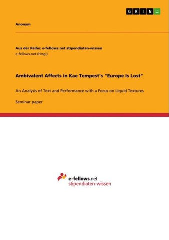 Ambivalent Affects in Kae Tempest's "Europe Is Lost"