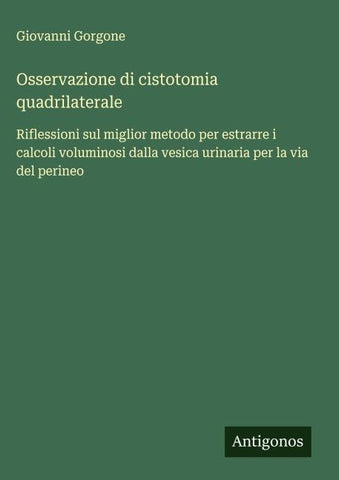 Osservazione di cistotomia quadrilaterale