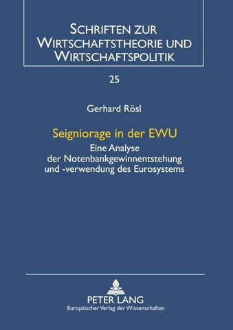 Seigniorage in der EWU