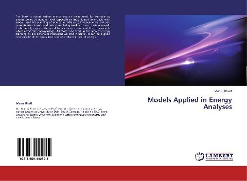 Models Applied in Energy Analyses