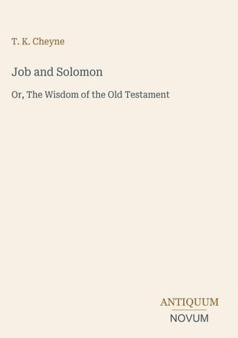 Job and Solomon