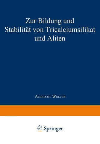 Zur Bildung und Stabilität von Tricalciumsilikat und Aliten