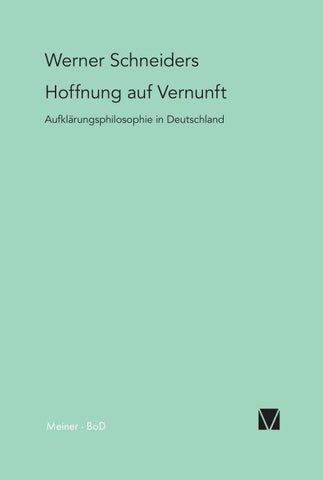 Hoffnung auf Vernunft