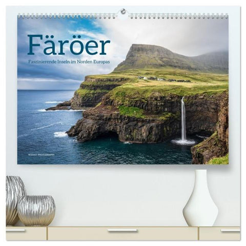Färöer – Faszinierende Inseln im Norden Europas (hochwertiger Premium Wandkalender 2026 DIN A2 quer), Kunstdruck in Hochglanz
