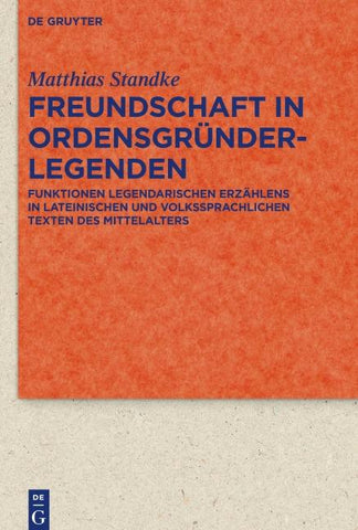 Freundschaft in Ordensgründerlegenden